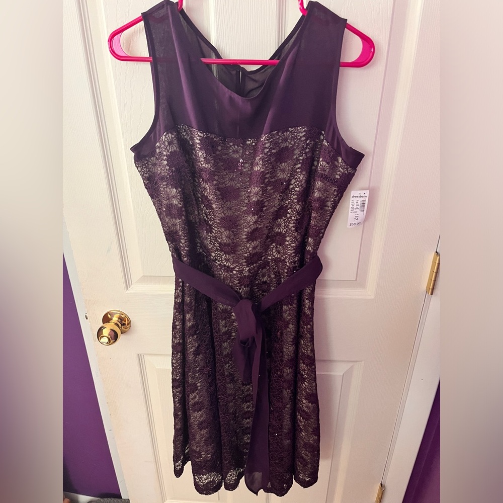 Purple lace dress - new with tags